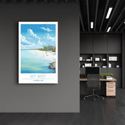 Key West 2-Florida USA-Travel Posters | Glass Wall Art - Artdesigna