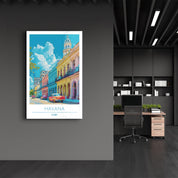 Havana Cuba 2-Travel Posters | Glass Wall Art - Artdesigna