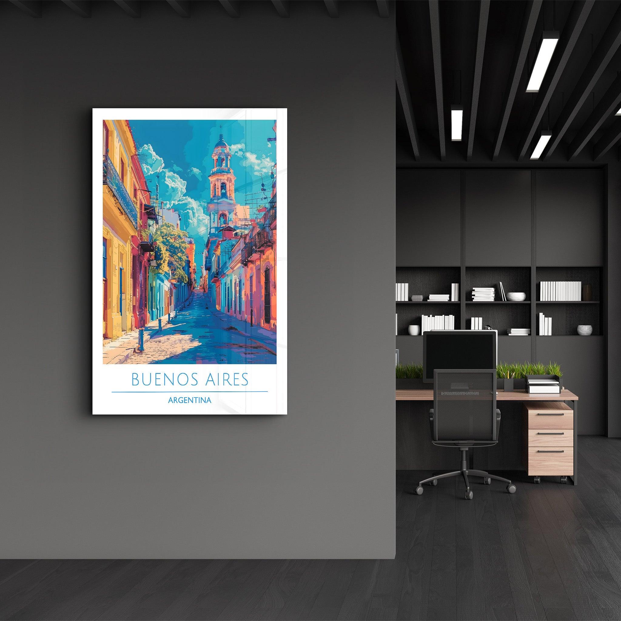 Buenos Aires Argentina 2-Travel Posters | Glass Wall Art - Artdesigna