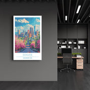 Colorado Denver-USA-Travel Posters | Glass Wall Art - Artdesigna