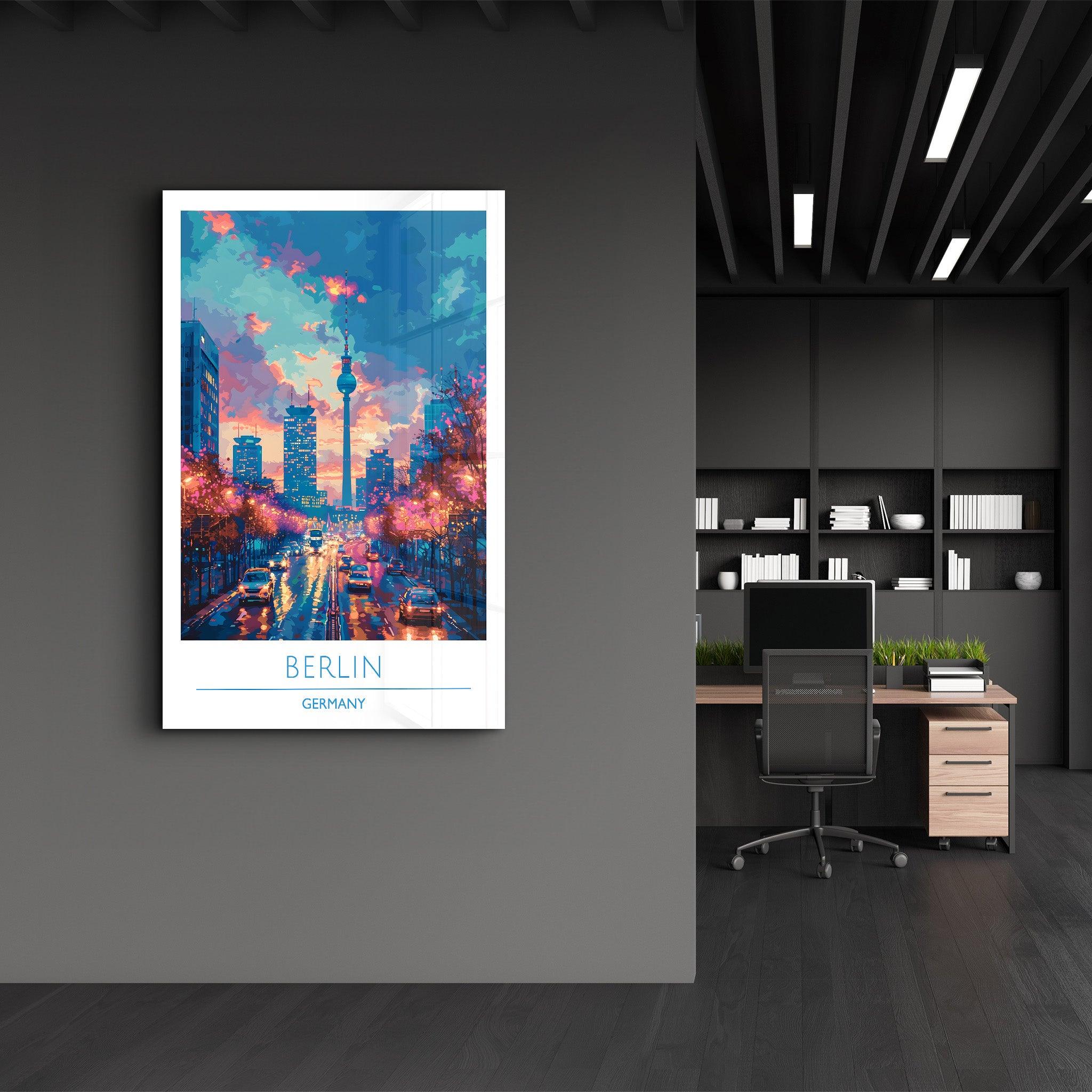 Berlin Germany 3-Travel Posters | Glass Wall Art - Artdesigna