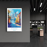 Budapest Hungary 2-Travel Posters | Glass Wall Art - Artdesigna