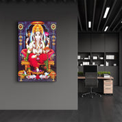 Lord Ganesh | Glass Wall Art - Artdesigna