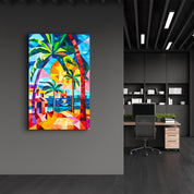 Tropical Delight | Glass Wall Art