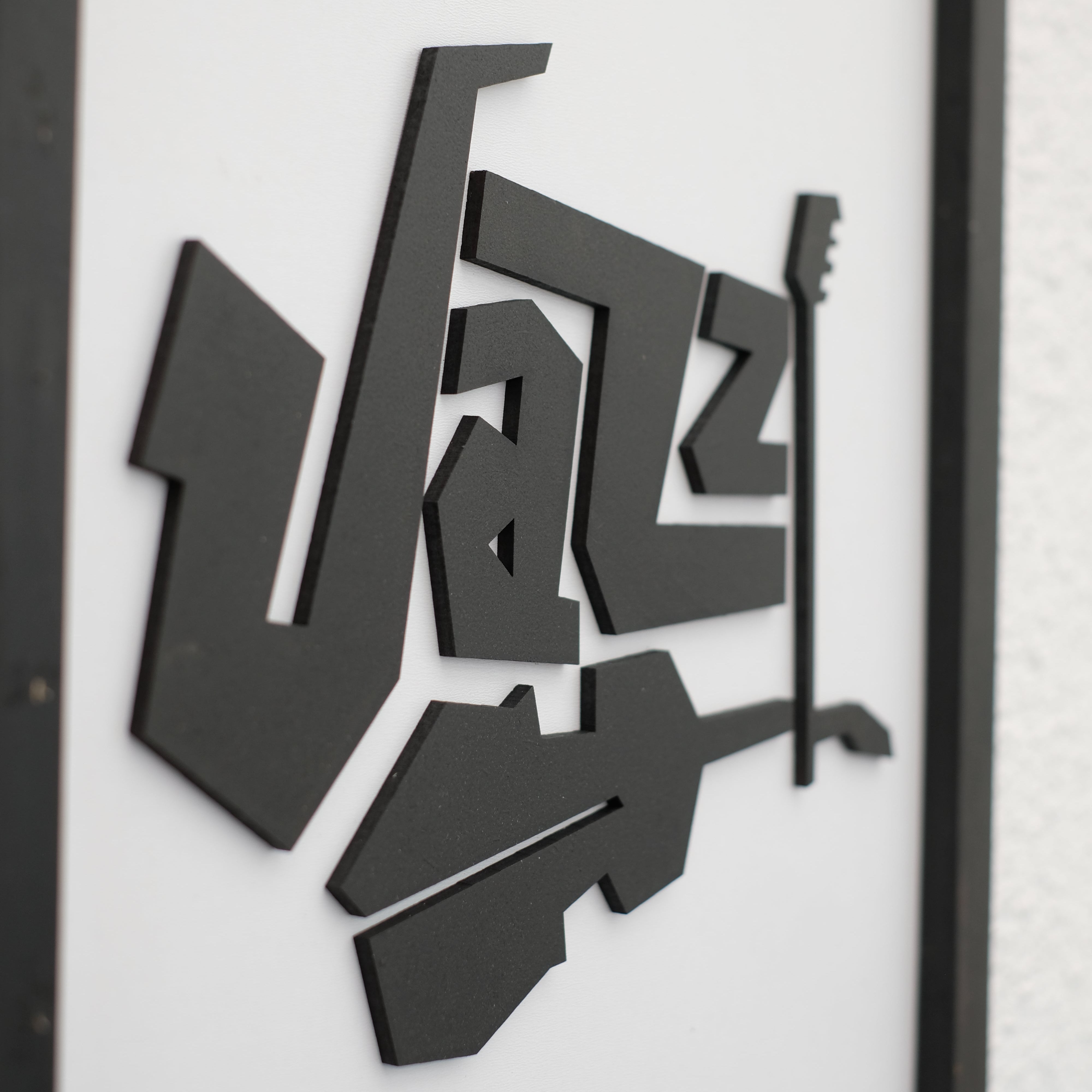 JAZZ – Artistic Wooden Typography Wall Art