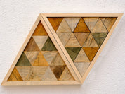 ・"Triangular-Rustic"・Premium Wood Handmade Wall Sculpture - Limited Edition