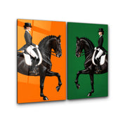 The Equestrian | Glass Wall Art