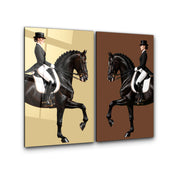 The Equestrian 2 | Glass Wall Art
