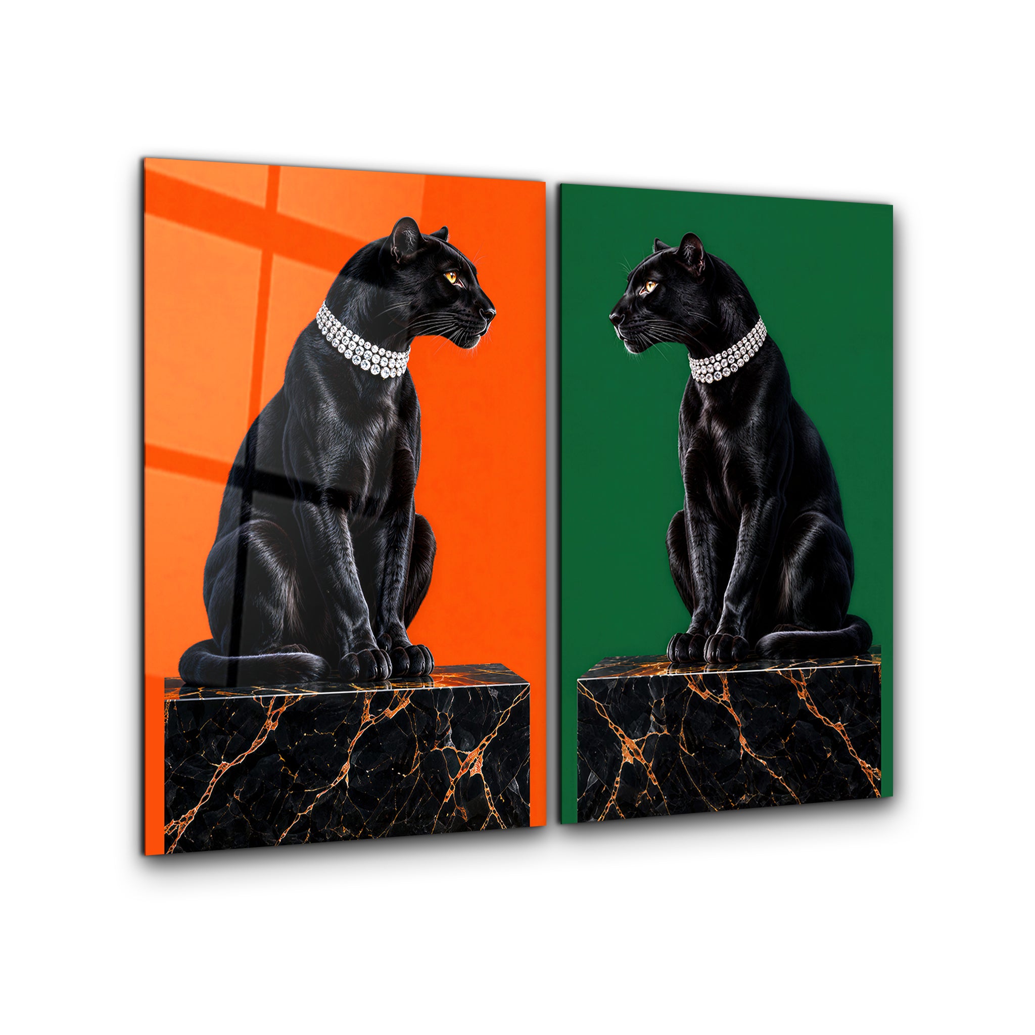 Wild Elegance 4 | Glass Wall Art