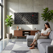 ・"Stand out from the Crowd"・Premium Wood Handmade Wall Sculpture - Limited Edition