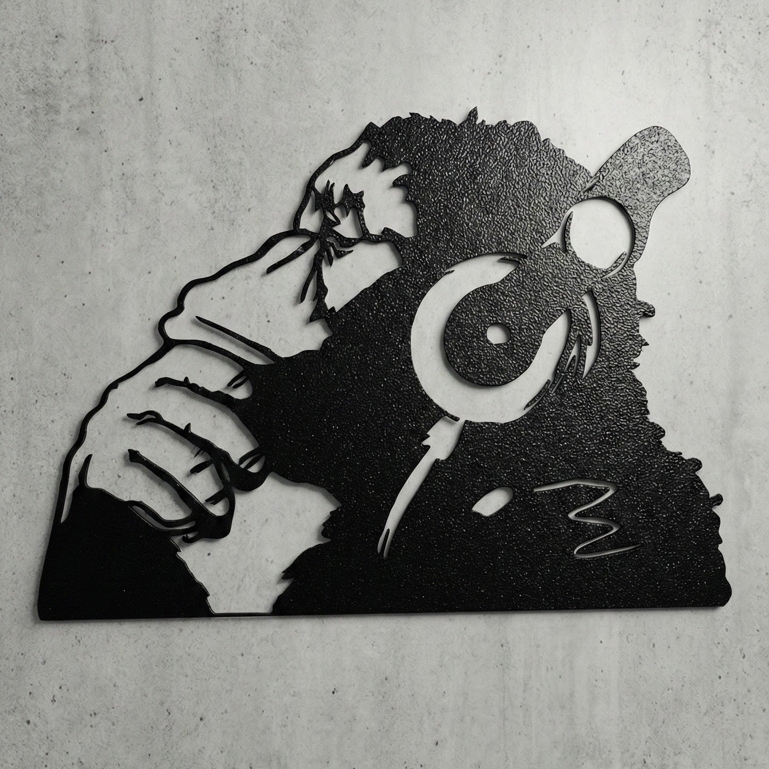 ・"Banksy Monkey Beats"・Premium Metal Wall Art - Limited Edition