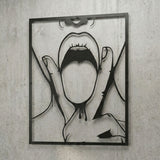 V Tongue | Metal Wall Art