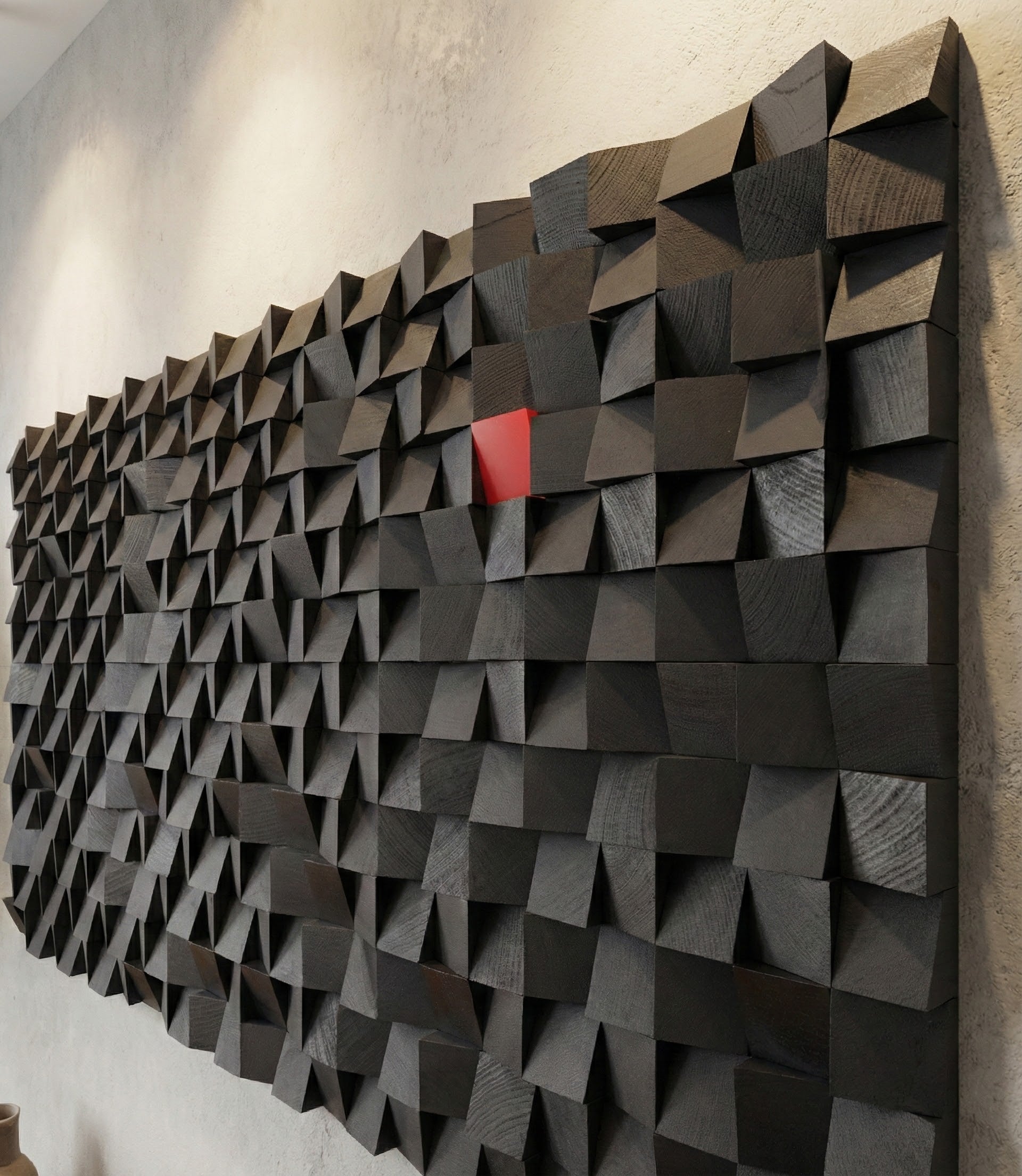 ・"Stand out from the Crowd"・Premium Wood Handmade Wall Sculpture - Limited Edition