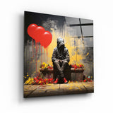 Waiting For a Long Time | Glass Wall Art