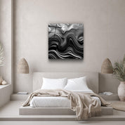 ."Grey Layers". Designers Collection Glass Wall Art - ArtDesigna Glass Printing Wall Art