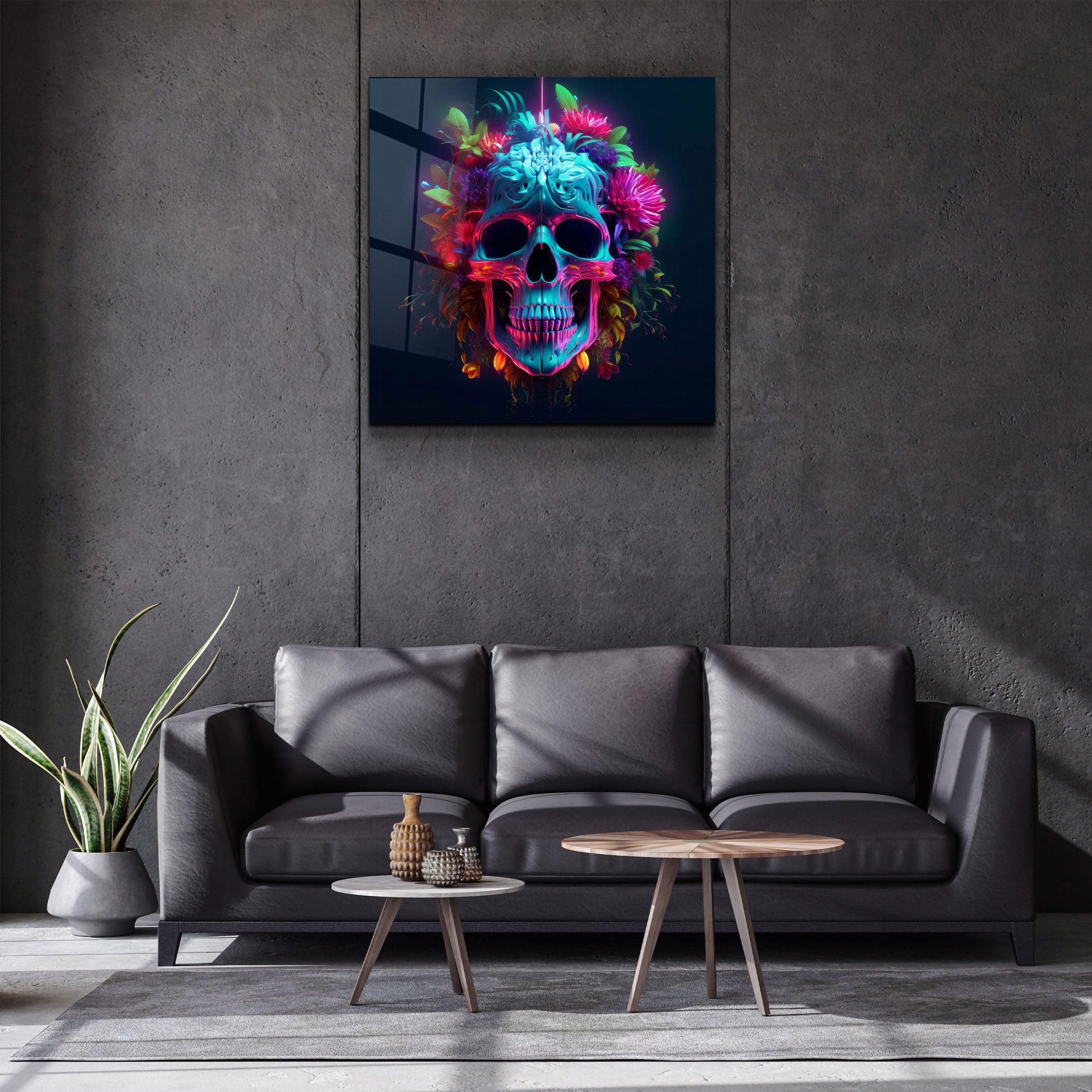 ."Skull". Designers Collection Glass Wall Art - ArtDesigna Glass Printing Wall Art