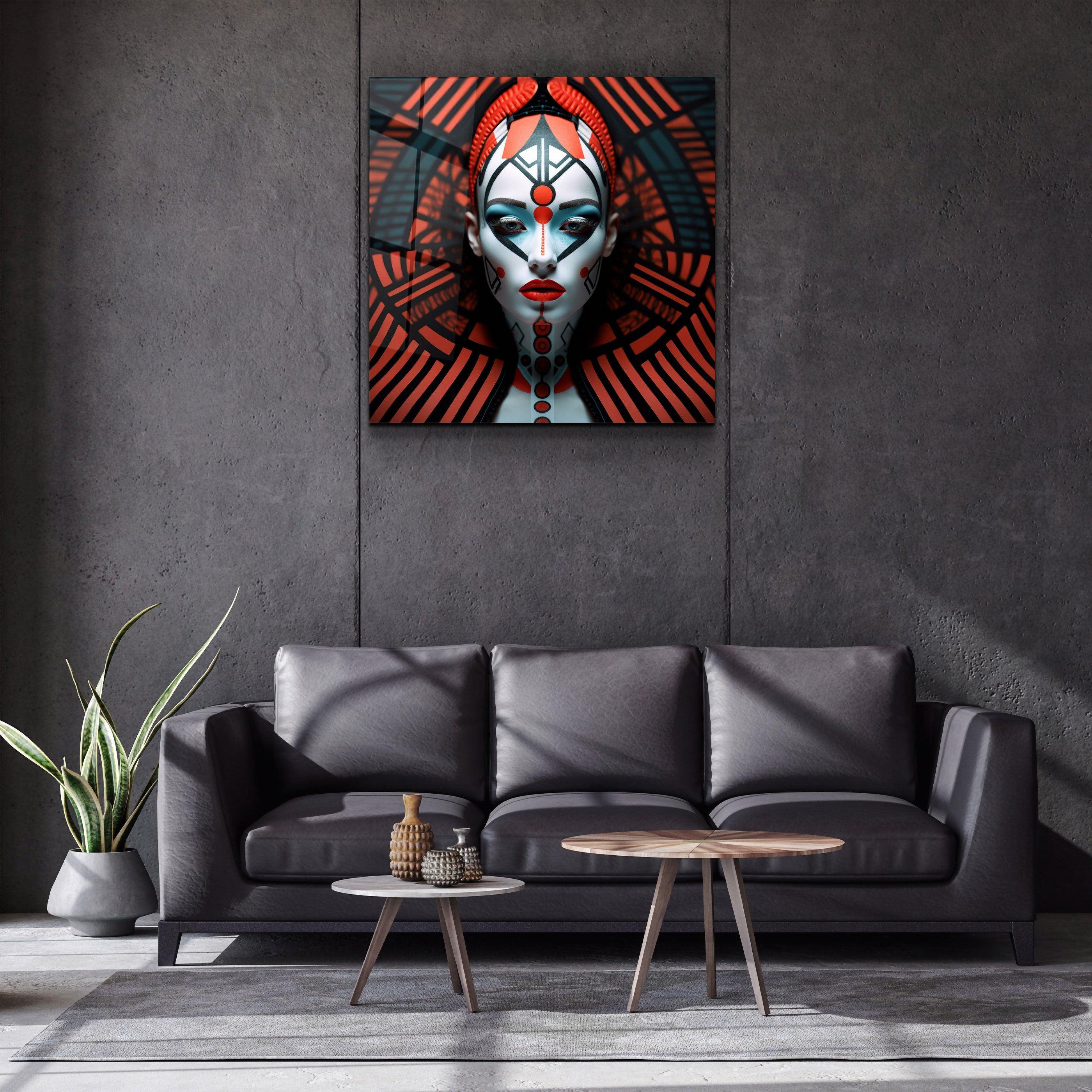 ."Red Queen". Designers Collection Glass Wall Art - ArtDesigna Glass Printing Wall Art