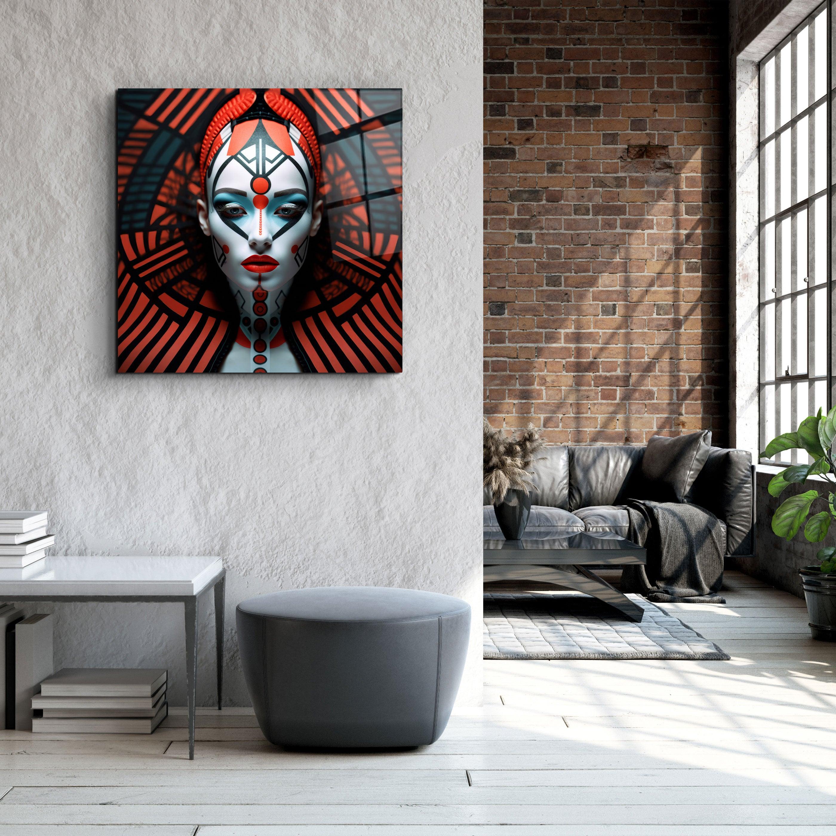 ."Red Queen". Designers Collection Glass Wall Art - ArtDesigna Glass Printing Wall Art