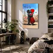 Love will save us by Mr. Pablo Costa | Glass Wall Art