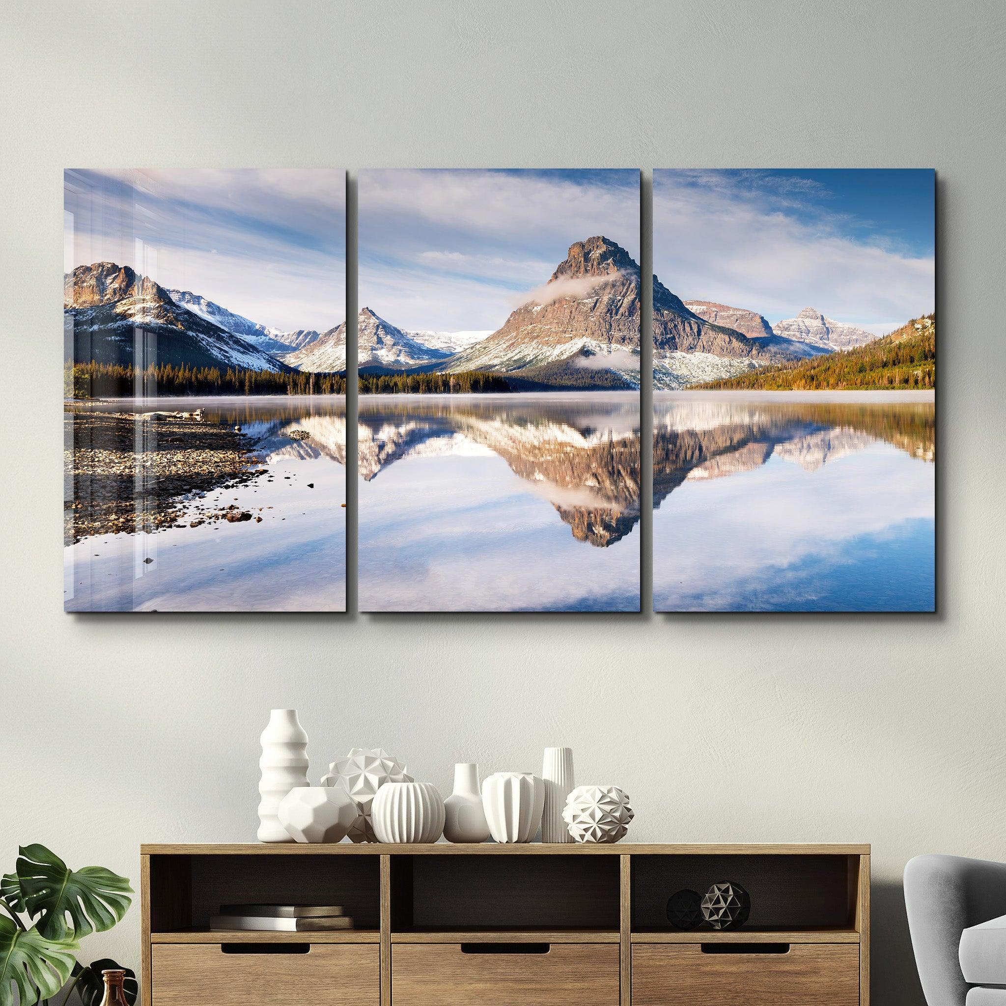 ・"Reflection of Nature - Trio"・Glass Wall Art - ArtDesigna Glass Printing Wall Art