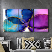 ・Violetta - Trio"・Glass Wall Art - ArtDesigna Glass Printing Wall Art