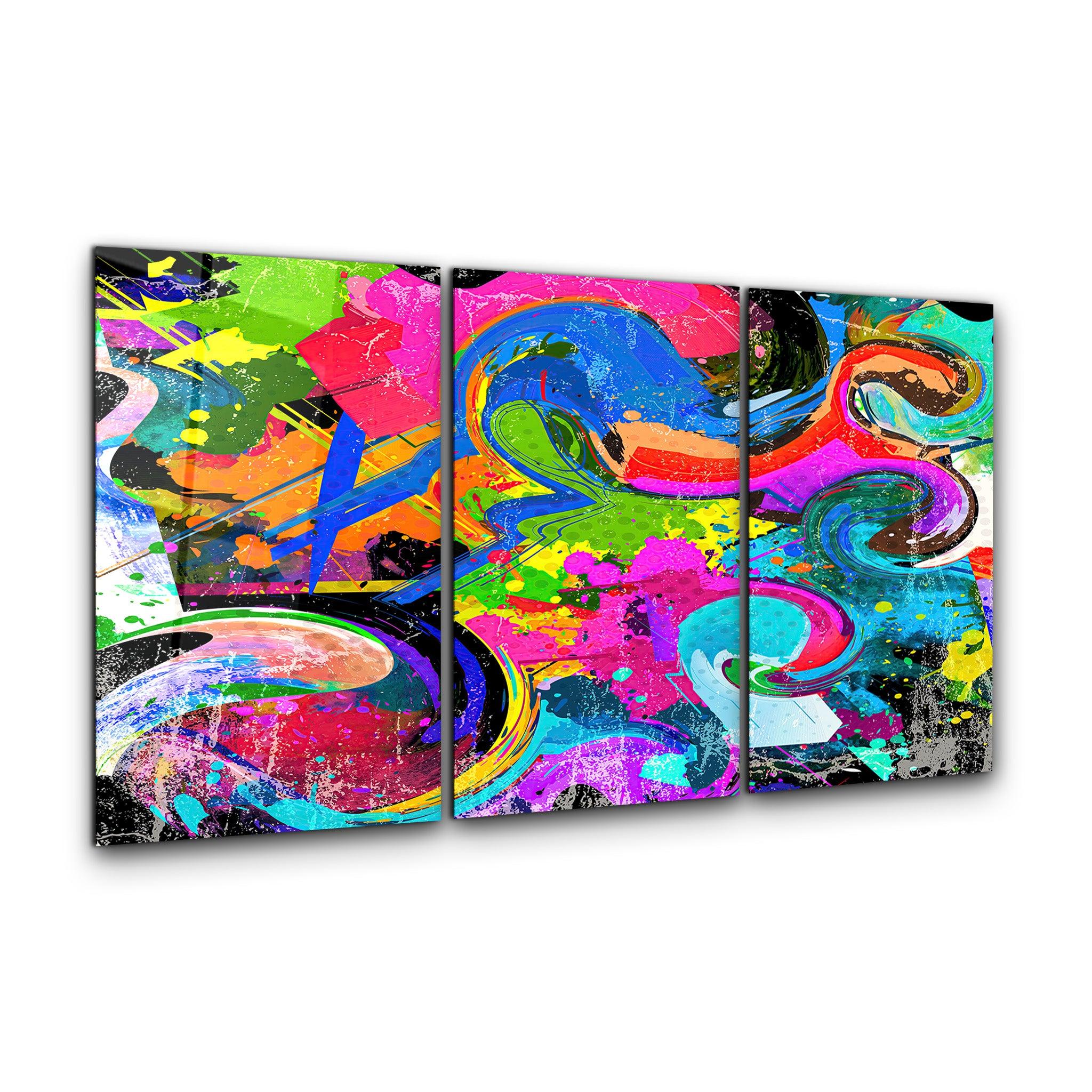 ・"ColorMix - Trio"・Glass Wall Art - ArtDesigna Glass Printing Wall Art