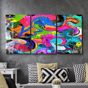 ・"ColorMix - Trio"・Glass Wall Art - ArtDesigna Glass Printing Wall Art