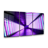 Neon Road Trio | Glass Wall Art