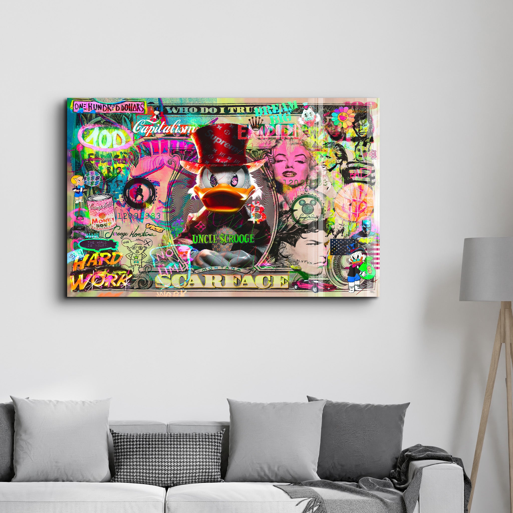 Empire of Greed by Mr. Pablo Costa – Glass Wall Art