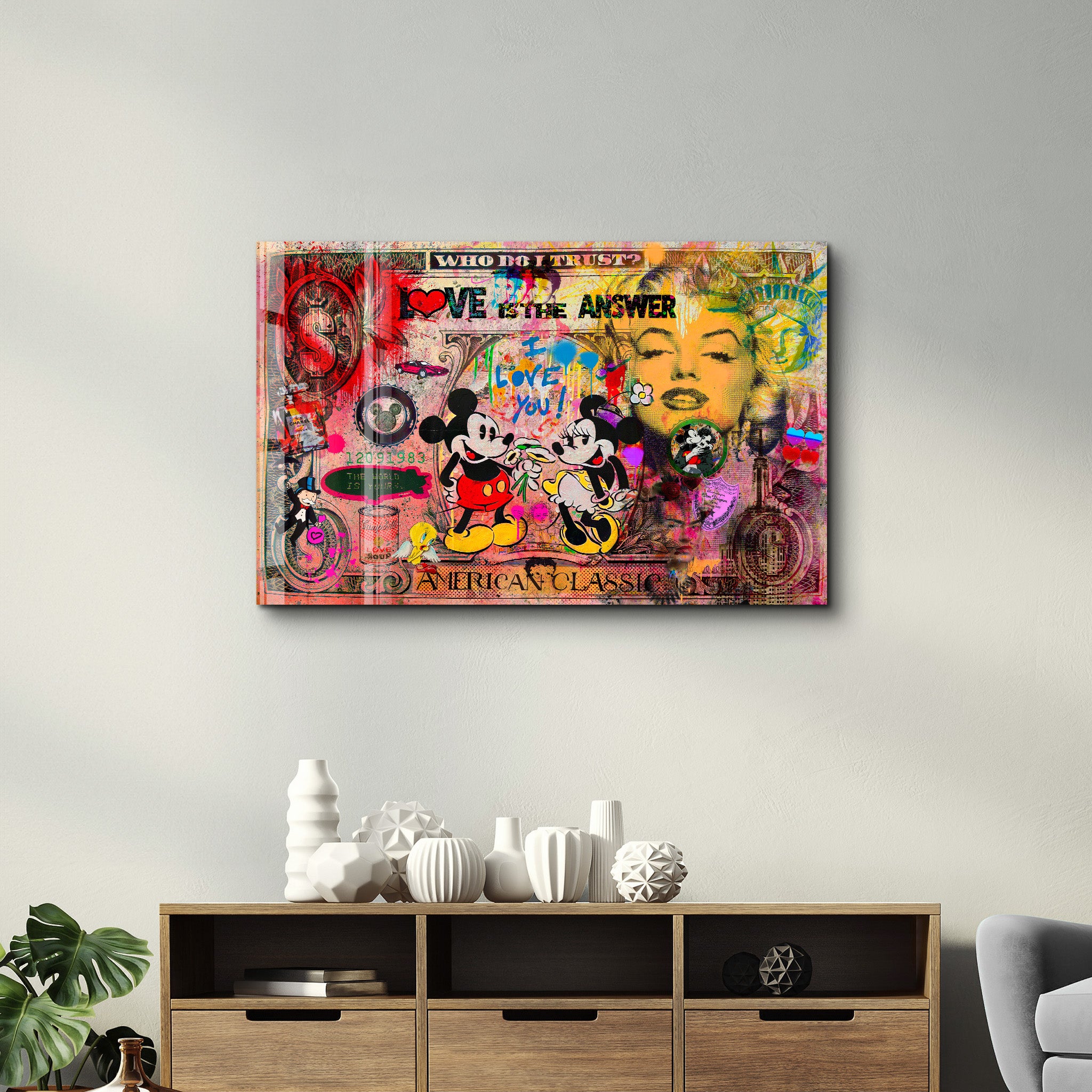 Love Is the Answer by Mr. Pablo Costa – Glass Wall Art