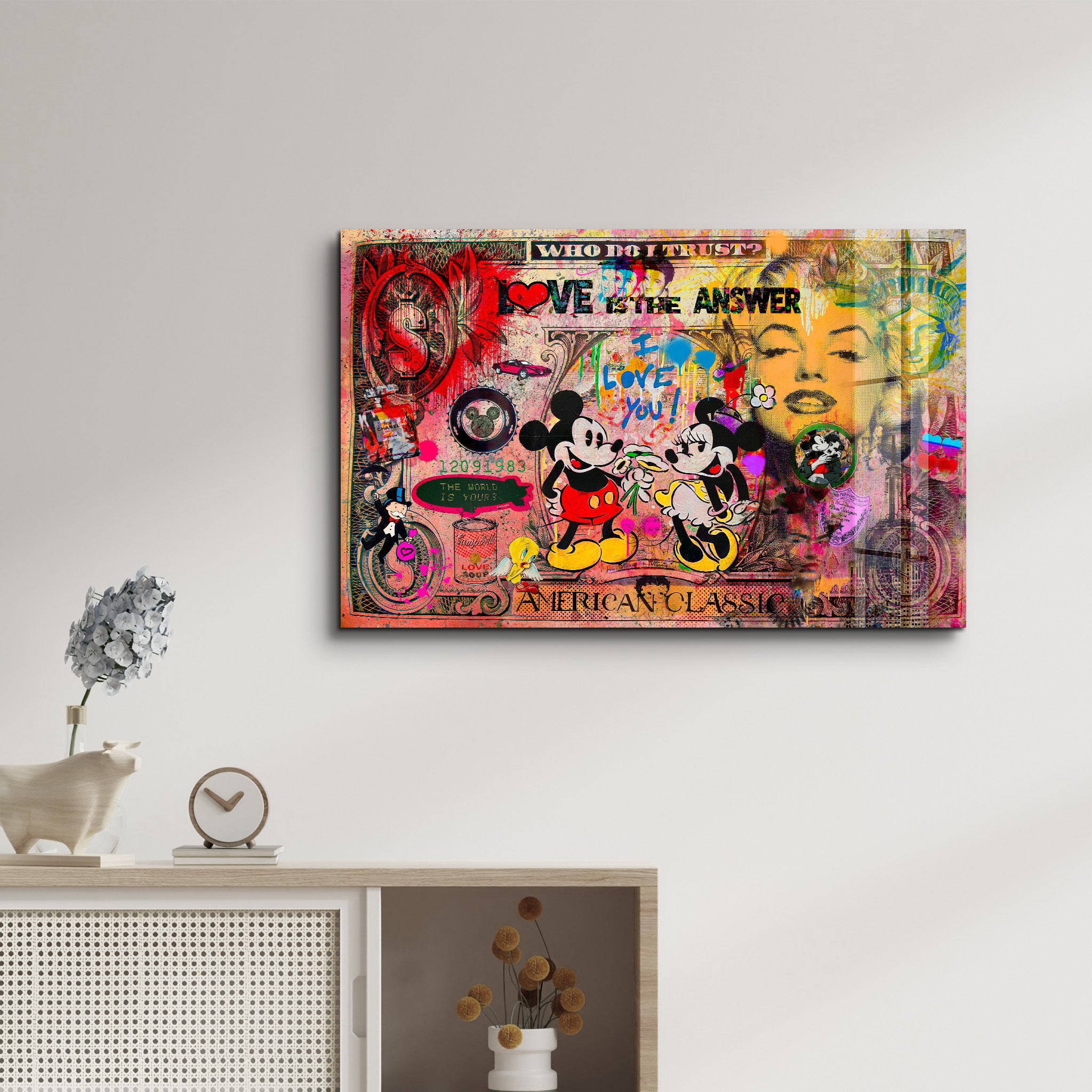 Love Is the Answer by Mr. Pablo Costa – Glass Wall Art