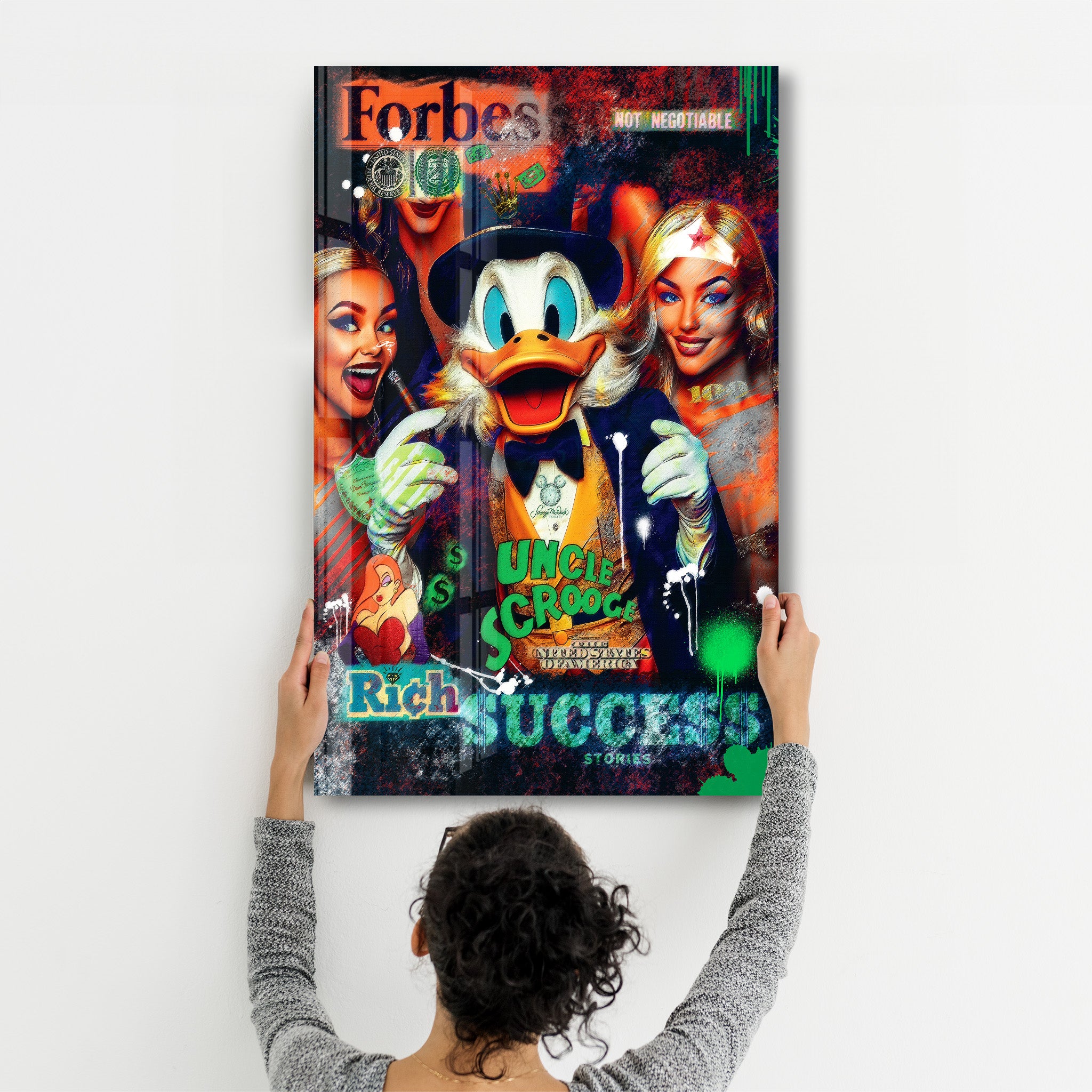 Rich Success Stories by Mr. Pablo Costa – Glass Wall Art