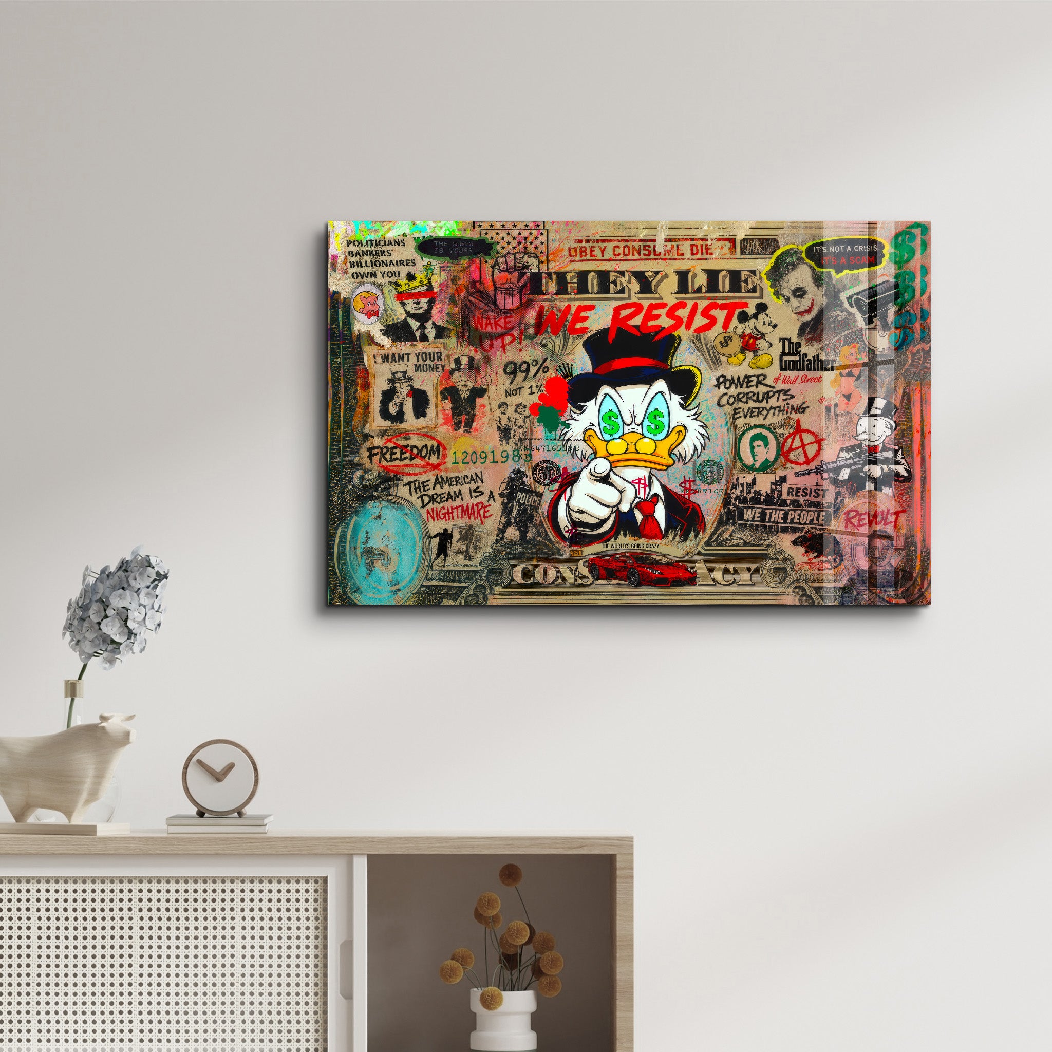 They Lie by Mr. Pablo Costa | Glass Wall Art