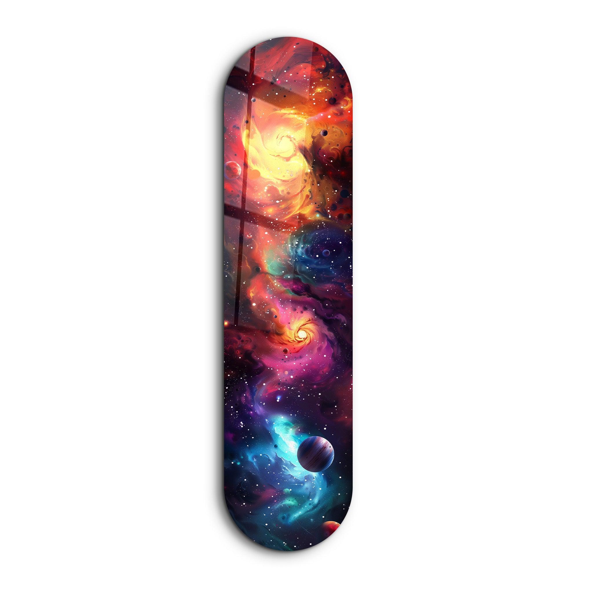 Colorful Space V2 | Glass Wall Art - Artdesigna