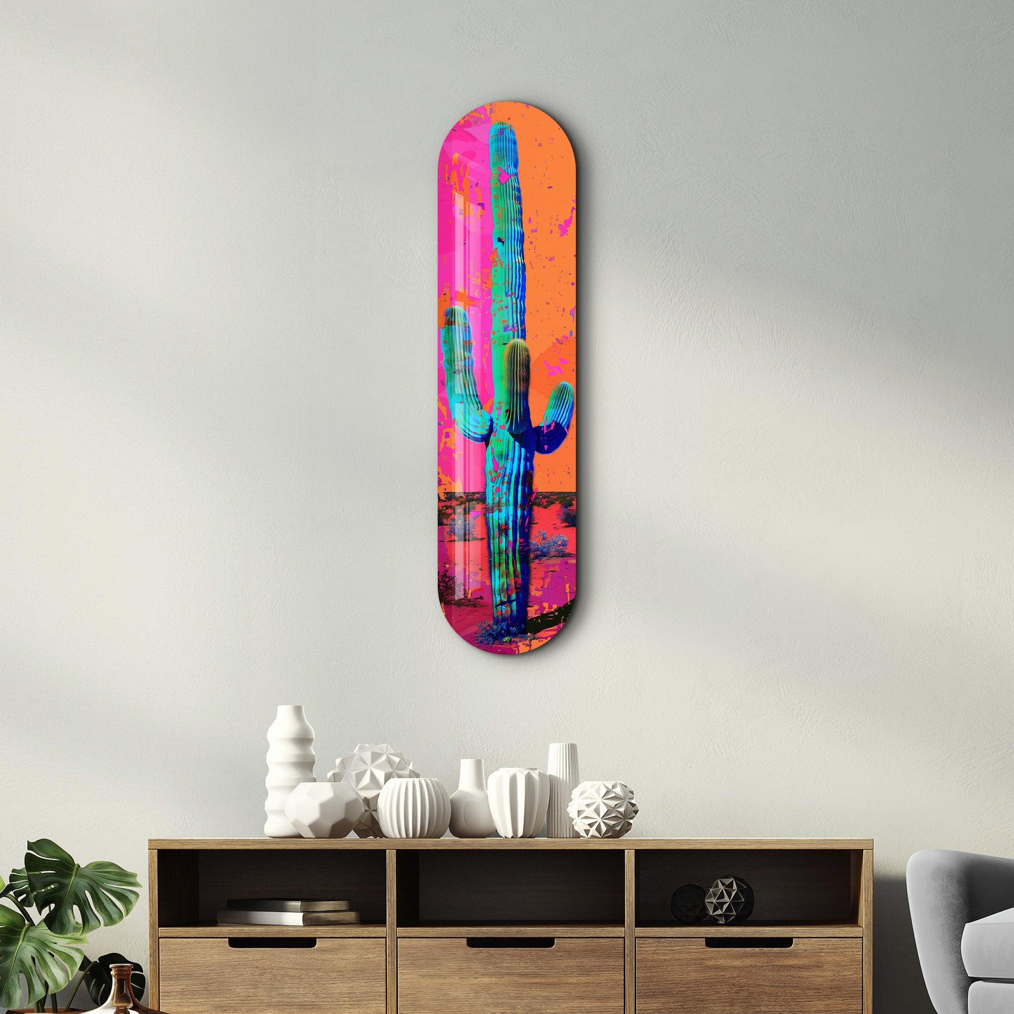 Cactus | Glass Wall Art - Artdesigna