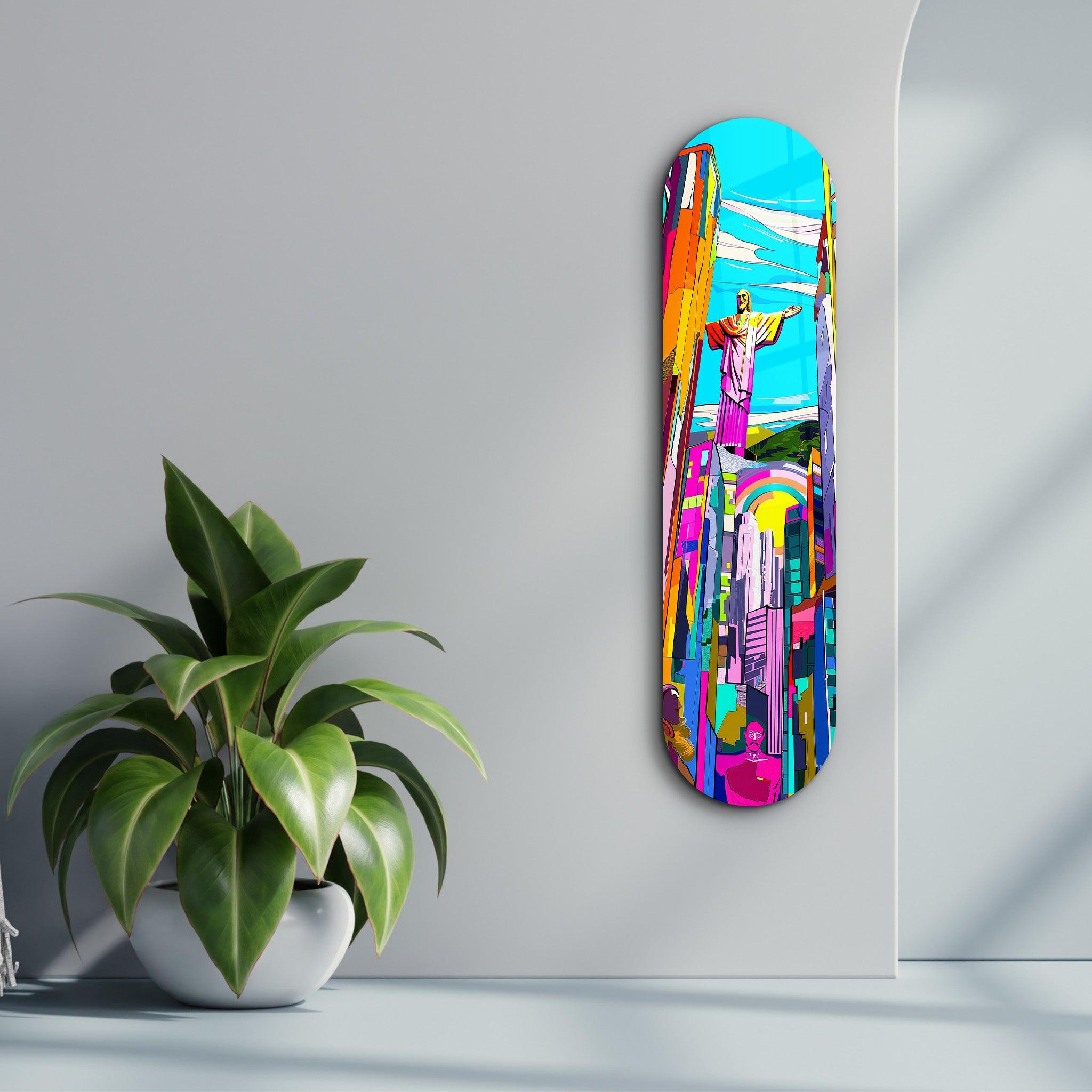 Sao Paulo | Glass Wall Art - Artdesigna