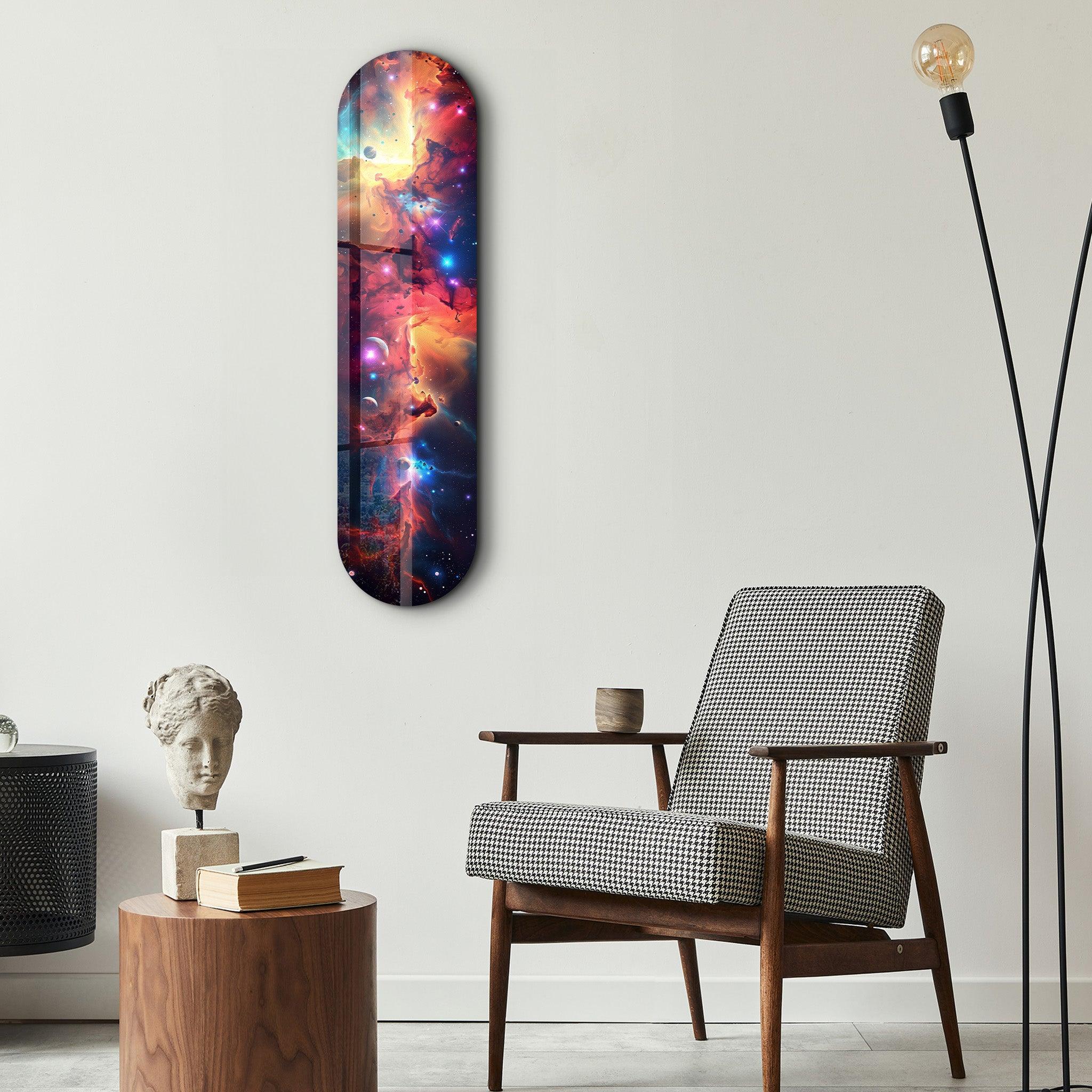 Colorful Space V3 | Glass Wall Art - Artdesigna