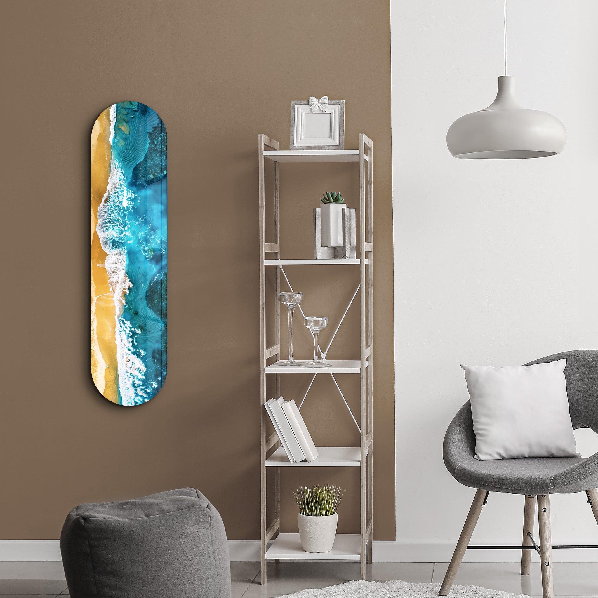 Beach | Glass Wall Art - Artdesigna