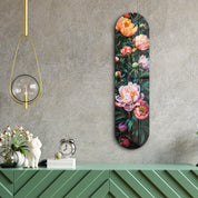 Flowers Painting V4 | Glass Wall Art - Artdesigna