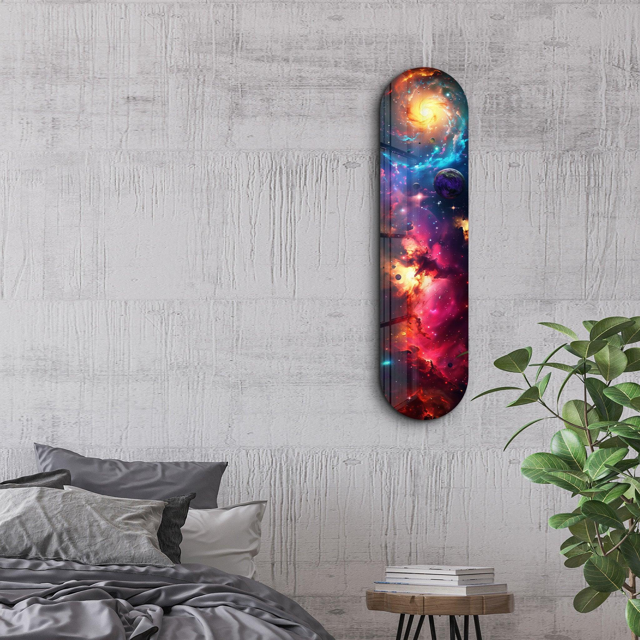 Colorful Space V4 | Glass Wall Art - Artdesigna