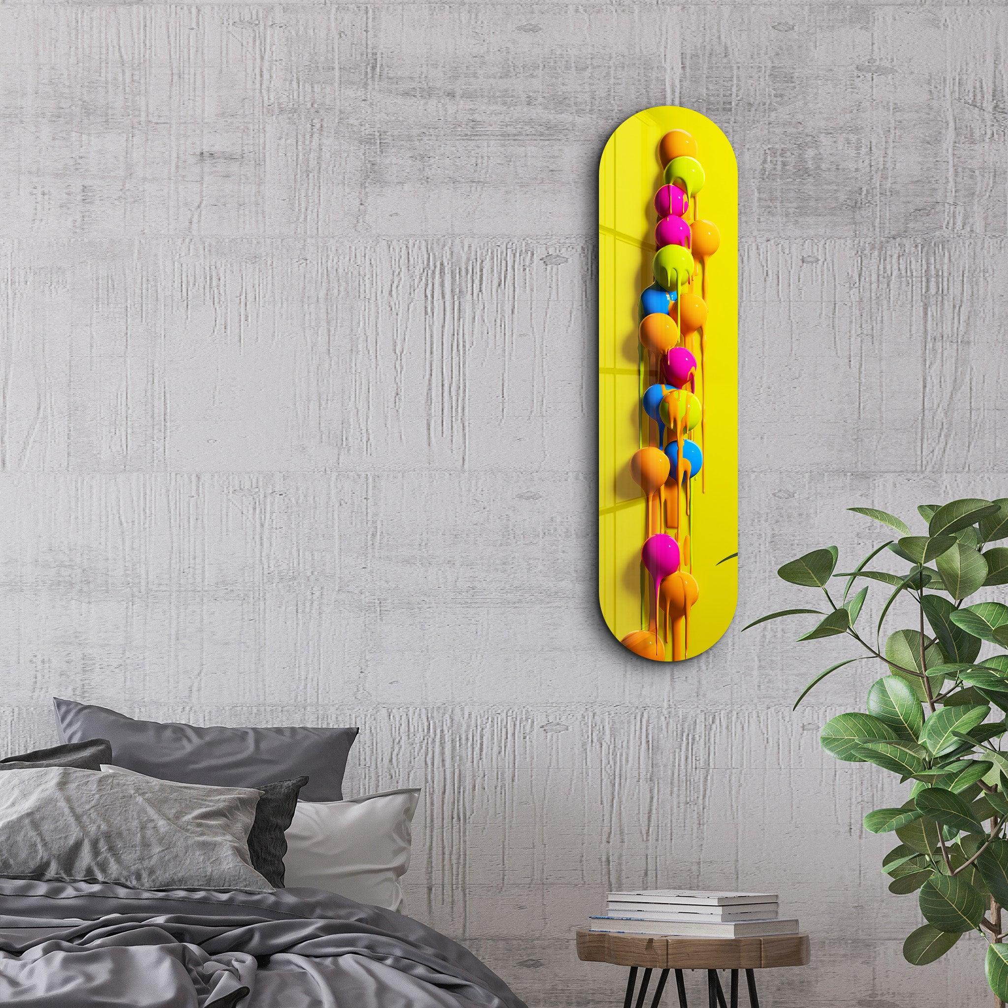 Melting Bubbles | Glass Wall Art - Artdesigna