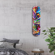 Colorful Sneakers | Glass Wall Art - Artdesigna