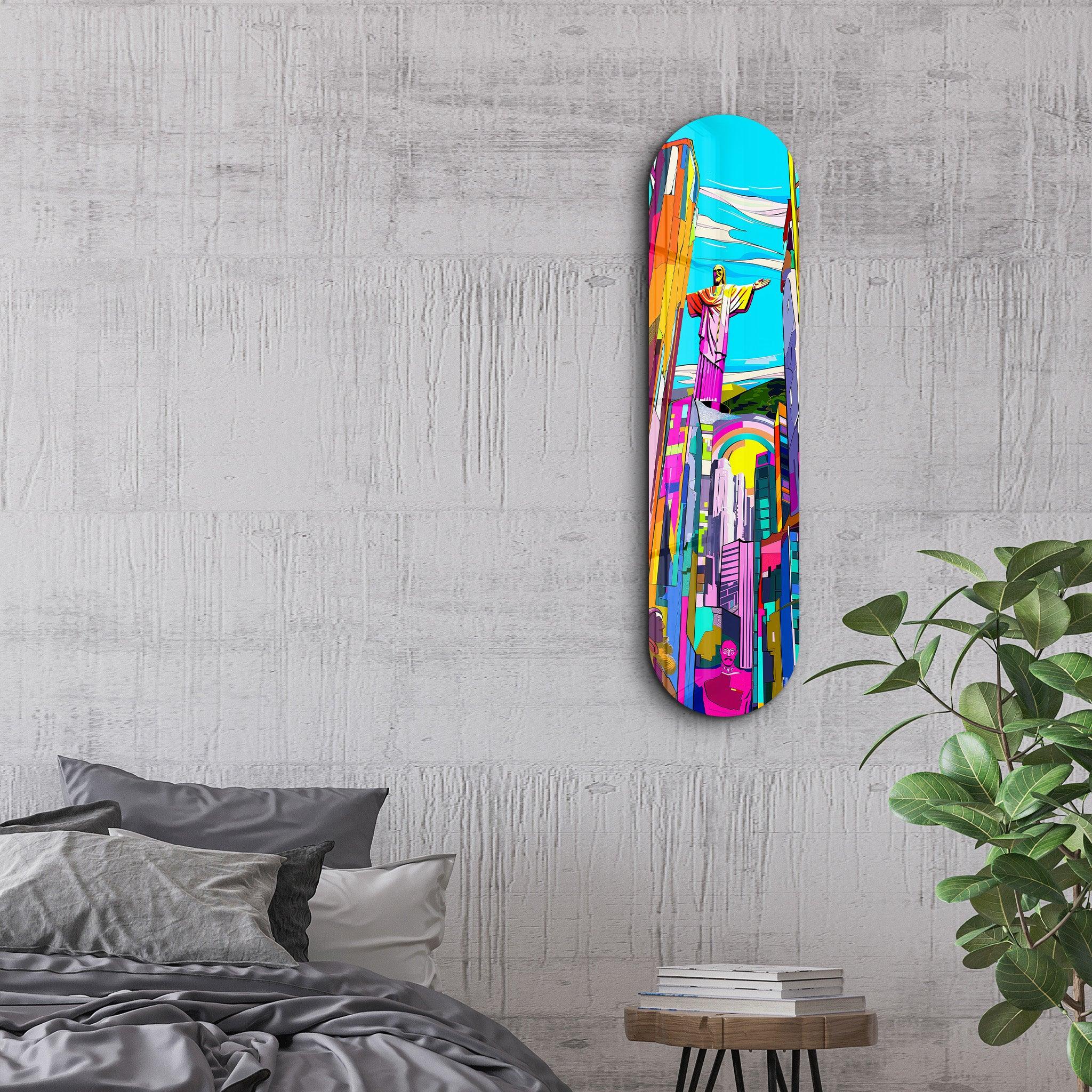 Sao Paulo | Glass Wall Art - Artdesigna