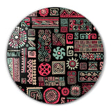 Signs Black Pink | Rounded Glass Wall Art