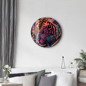 ・"Tayga"・Rounded Glass Wall Art - ArtDesigna Glass Printing Wall Art