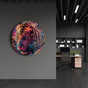 ・"Tayga"・Rounded Glass Wall Art - ArtDesigna Glass Printing Wall Art