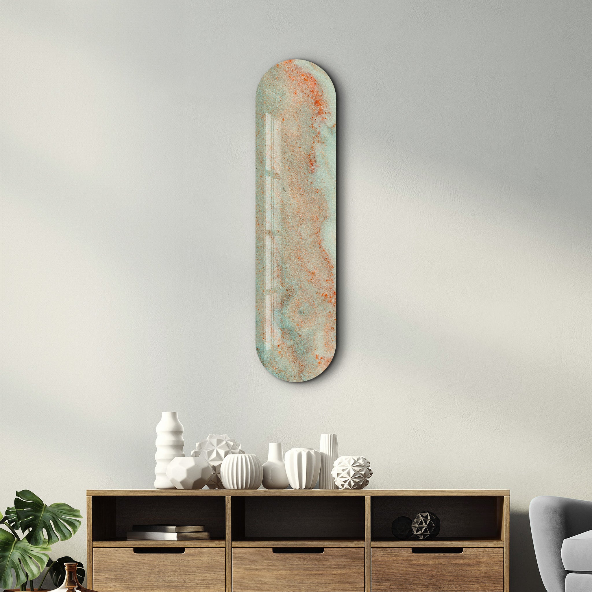 Verdigris 2 | Glass Wall Art