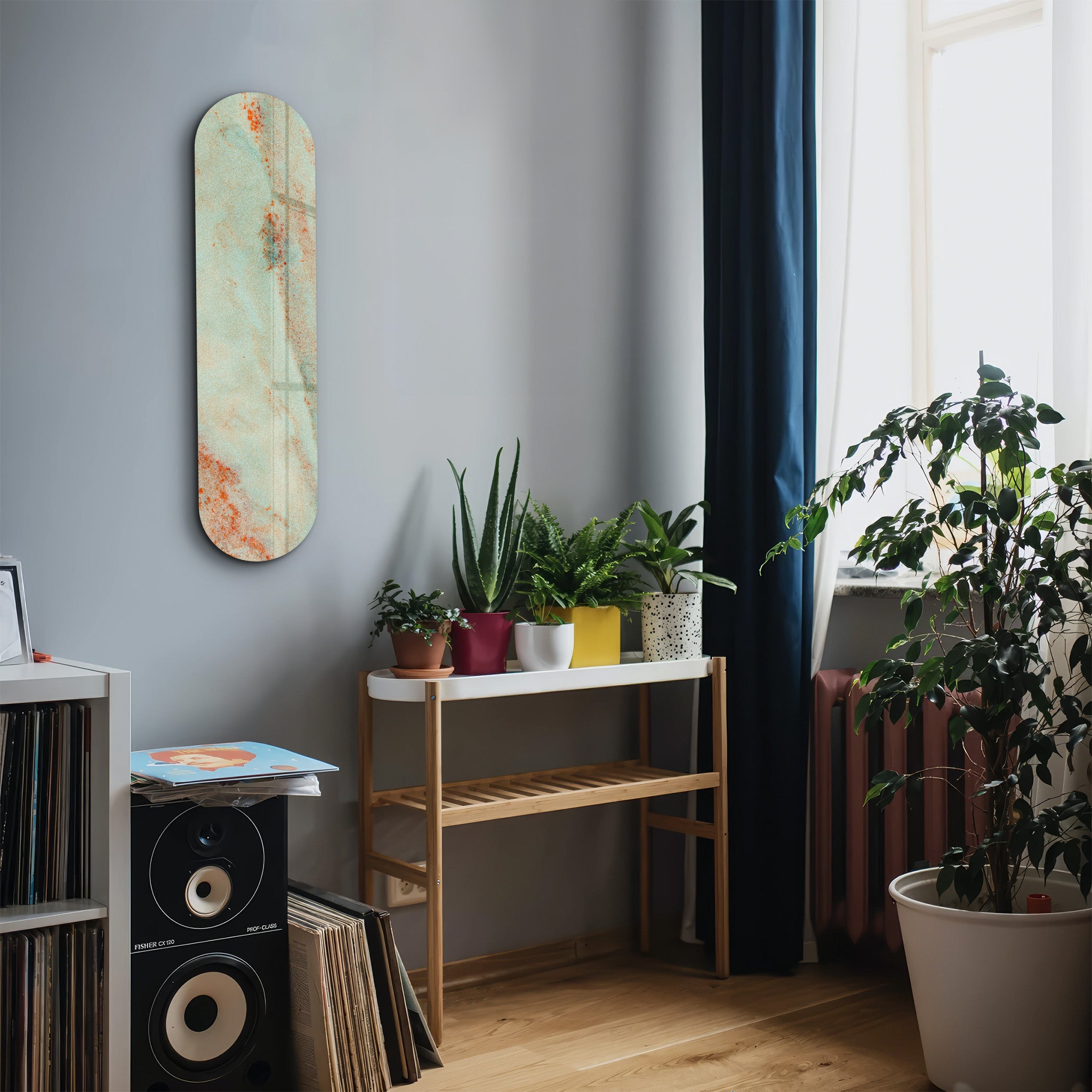 Verdigris 3 | Glass Wall Art
