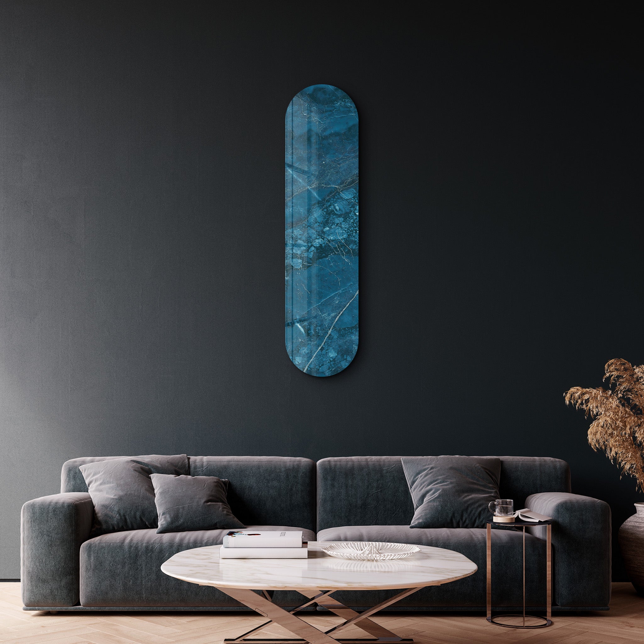 Azure Depths 1 | Glass Wall Art