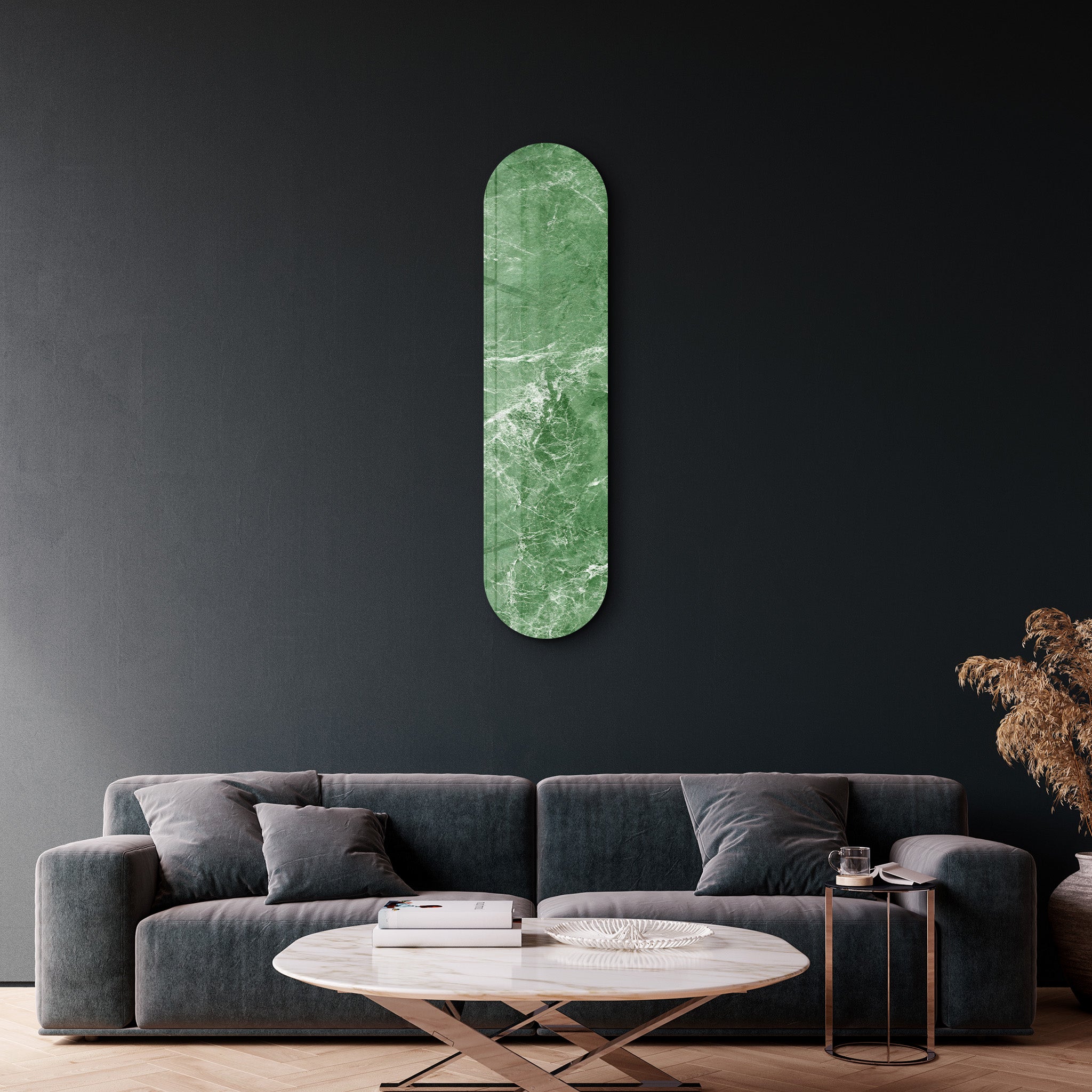 Verde Marble 4 | Glass Wall Art